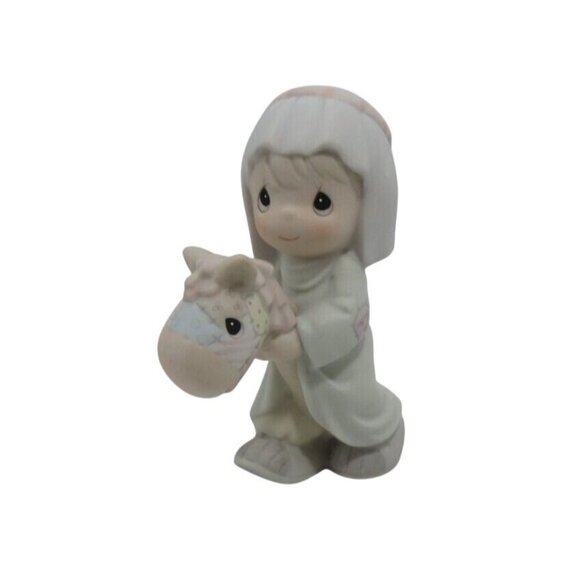 PRECIOUS MOMENTS "Making A Trail To Bethlehem" Porcelain Figurine Boxed 1995 - Picture 2 of 10